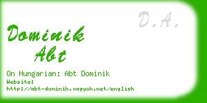 dominik abt business card